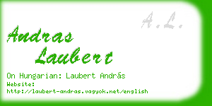 andras laubert business card